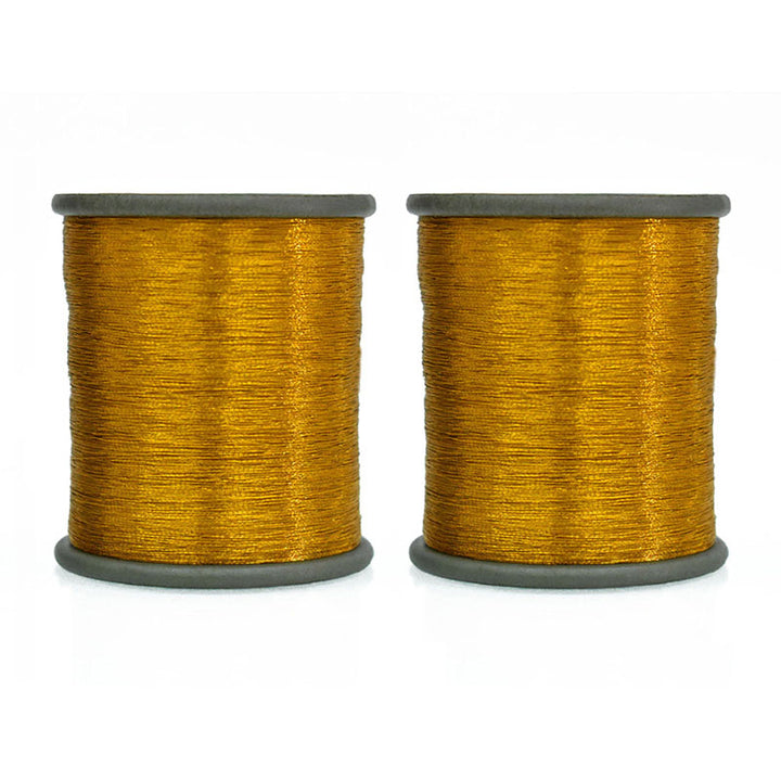 0.1mm light Dark Yellow Golden color zari thread