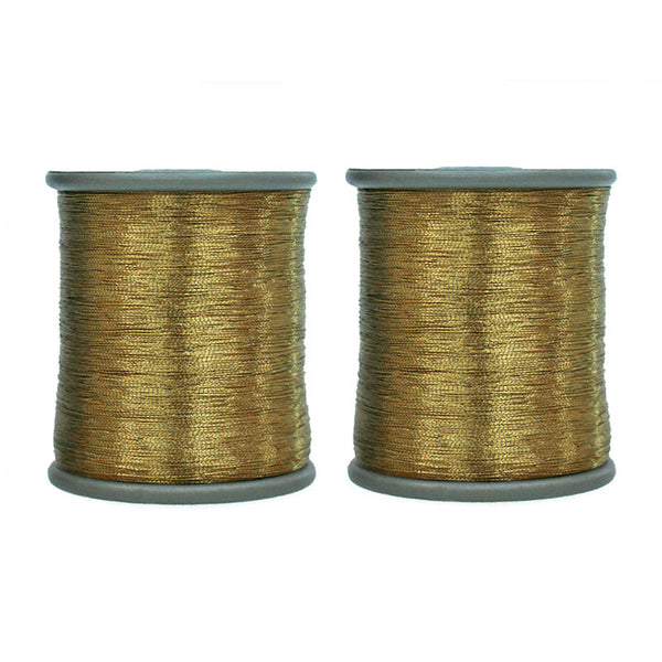 0.1mm Antique Gold color zari thread