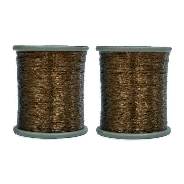 0.1mm Dark Brown color zari thread