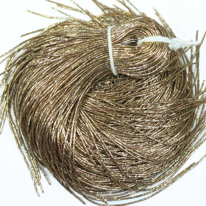 Nakshi/ Bullion Wire in Brown Gold Color