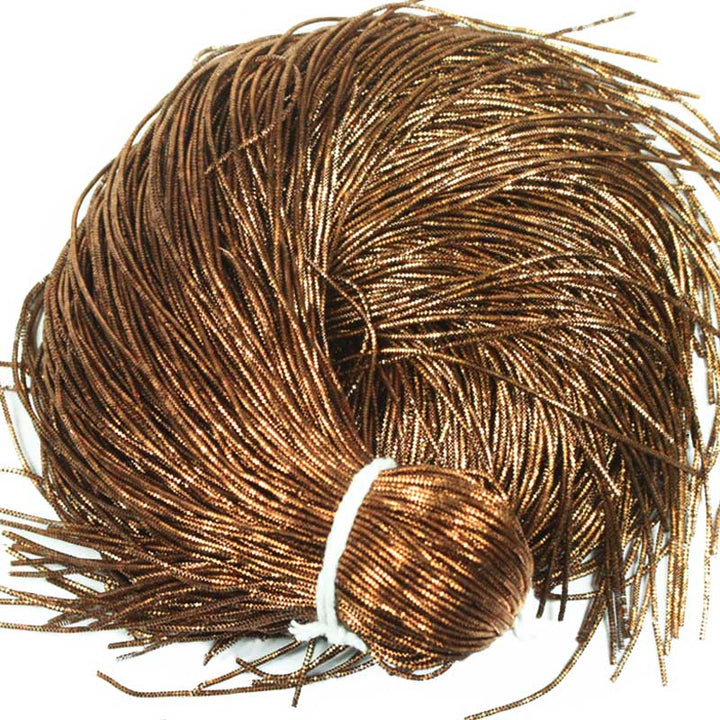 Nakshi/ Bullion Wire in Dark Gold Color)