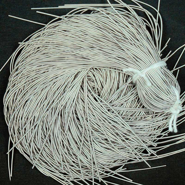 EMBKR4995 (1MM Kora/Matte Finish French Wire in Silver Color)