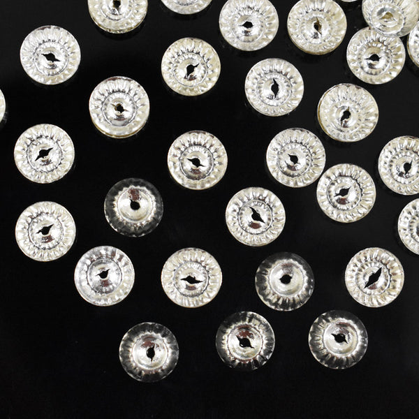 EMBMS5196 (12mm Centre-Hole Cupped Silver Sequins)