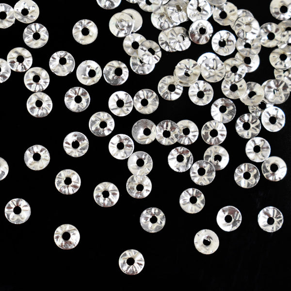 EMBMS5199 (4MM Round Shape Centre-Hole Silver Sequins)