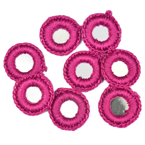 EMBCTR5239 (Magenta Color Crochet Thread Rings)