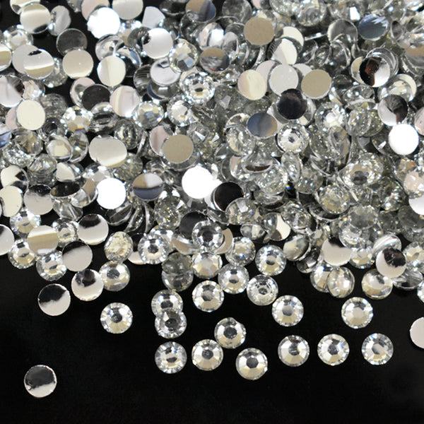 EMBRS5245 (16SS (4MM) Silver Color Glue on Rhinestones)