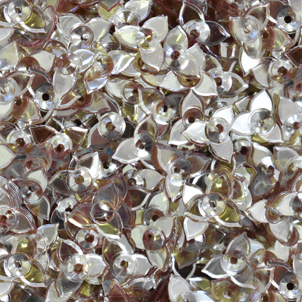 EMBSQ5122 (10MM Flower Shape Dusty Pink Color Sequins)