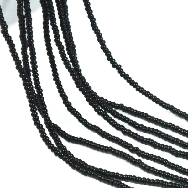 EMBSBS5095 (15/0 Miyuki Black Color Seed Beads Strings)