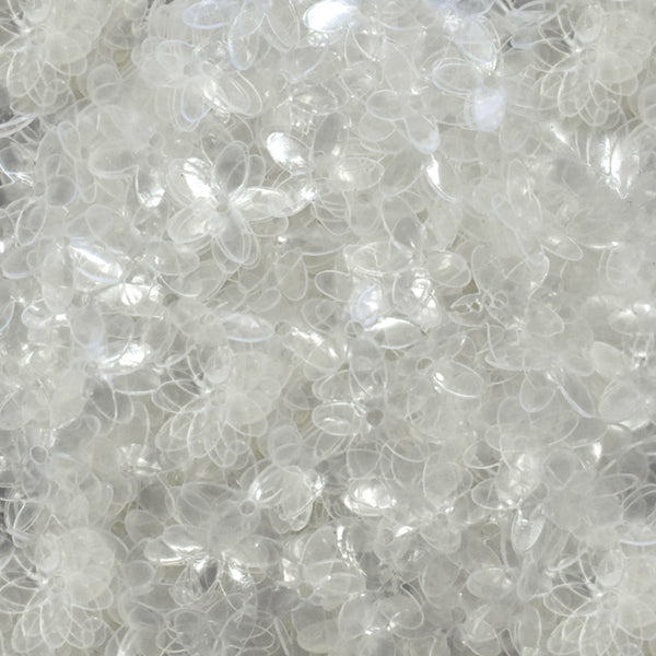 EMBSQ5129 (10MM Flower Shape Transparent Sequins)