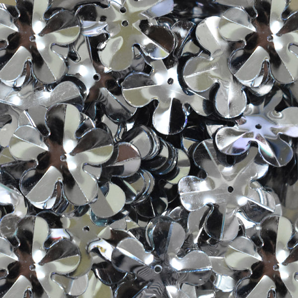 EMBSQ5133 (20MM Flower Shape Gunmetal Color Sequins)