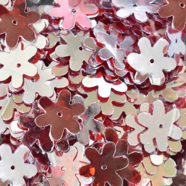 EMBSQ5137 (15MM Flower Shape Pink Color Sequins)