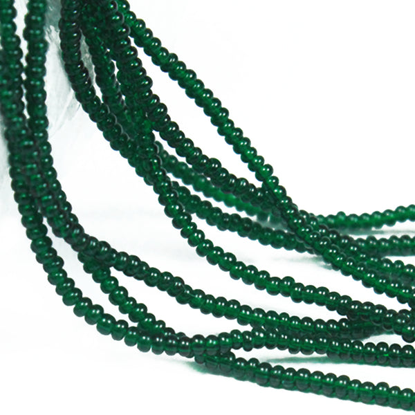 EMBSBS5097 (15/0 Miyuki Dark Green Color Seed Beads Strings)