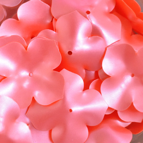 EMBSQ5145 (25MM Flower Shape Coral Color Sequins)