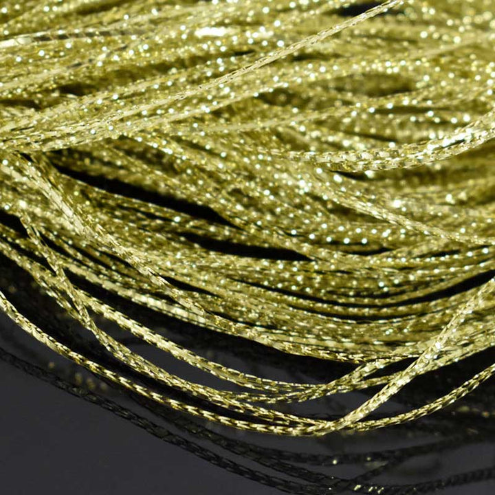 Light Gold Color Metallic Braided Cord