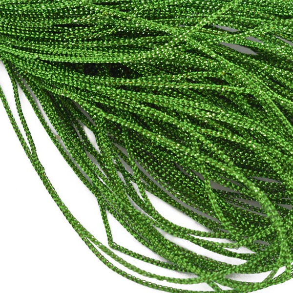 Green Color Metallic Braided Cord