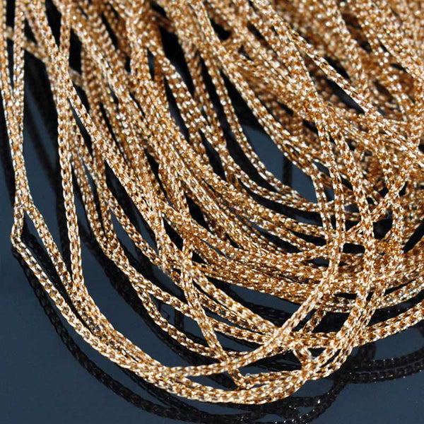 Gold Color Metallic Braided Cord