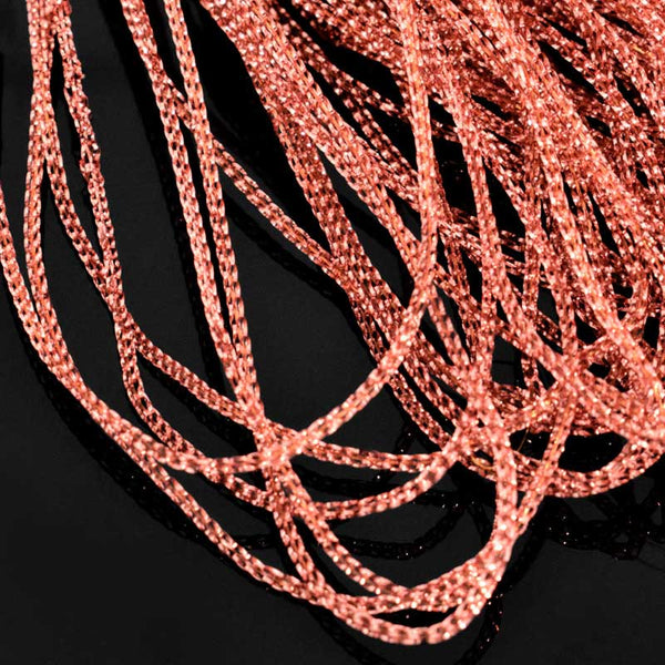 Copper Color Metallic Braided Cord