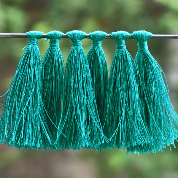 EMBLA5185 (Teal Color Tassels)