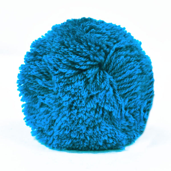 blue pom pom for decorating bags