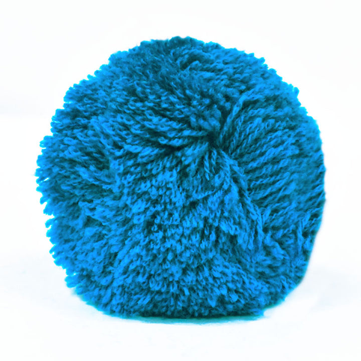 blue pom pom for decorating bags