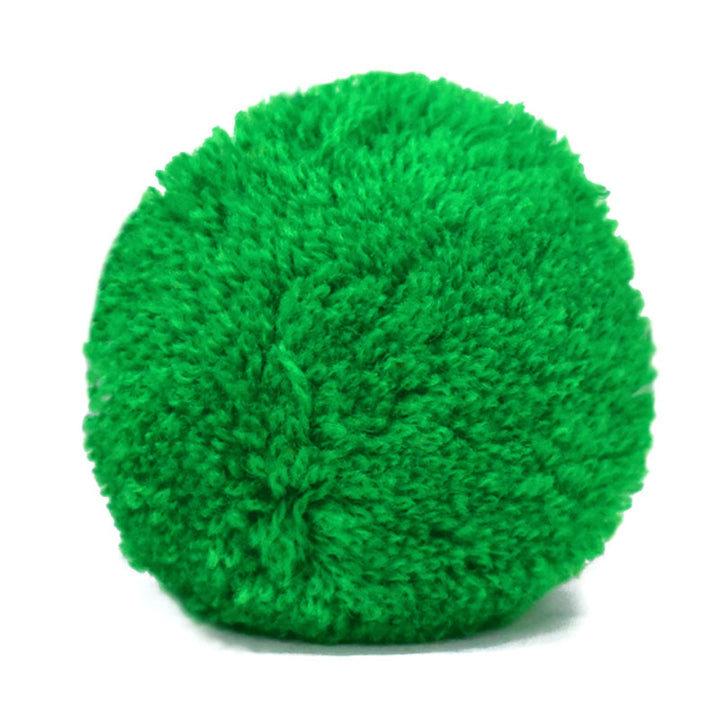 Green pom pom for decorating bags