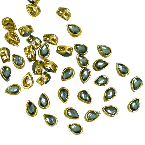 Olive Green color Kundan stone for making jewelry