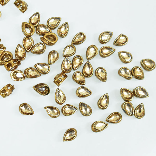 Gold Kundan stones for earrings