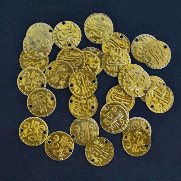 EMBMS5211 (14MM Coin Shape Double-Hole Gold Sequins)