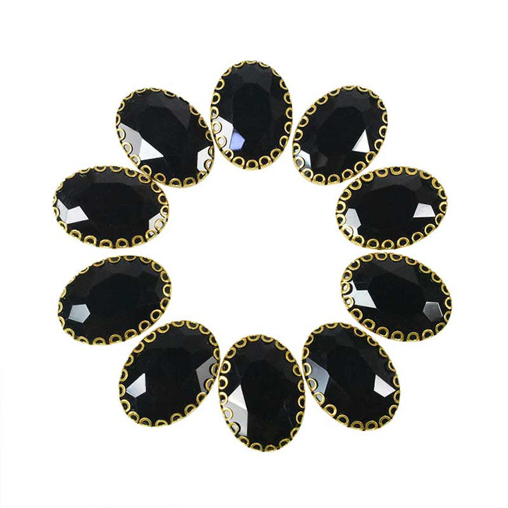 black sewing crystals