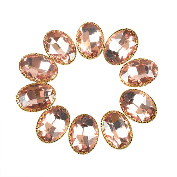 peach sewing crystals 