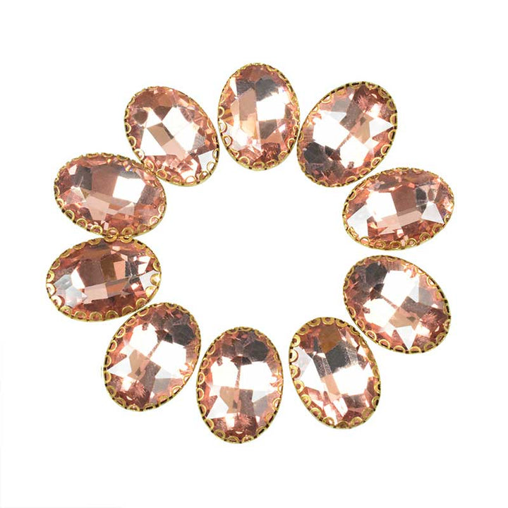 peach sewing crystals 