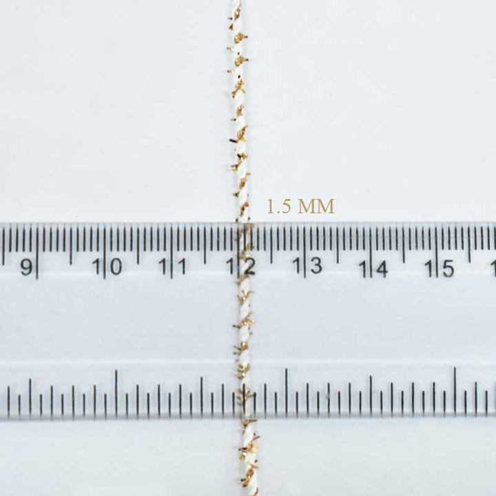 Cream and rose gold zari thread for sale online