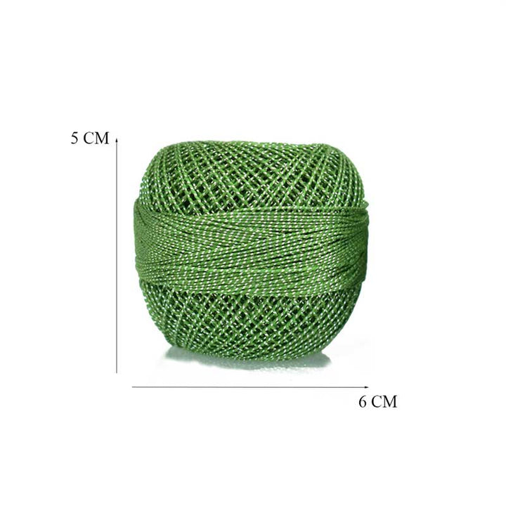 Green color Crochet Cotton Thread for weaving