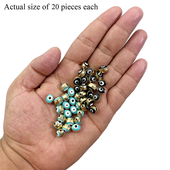 evil eye spacer beads