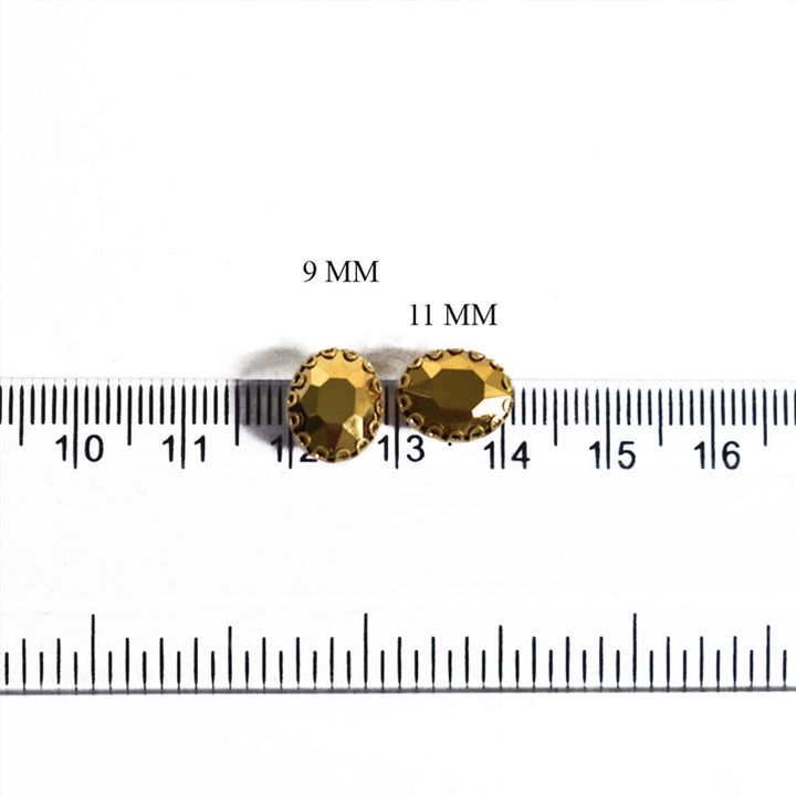 Oval Shape Glass Crystal Stones