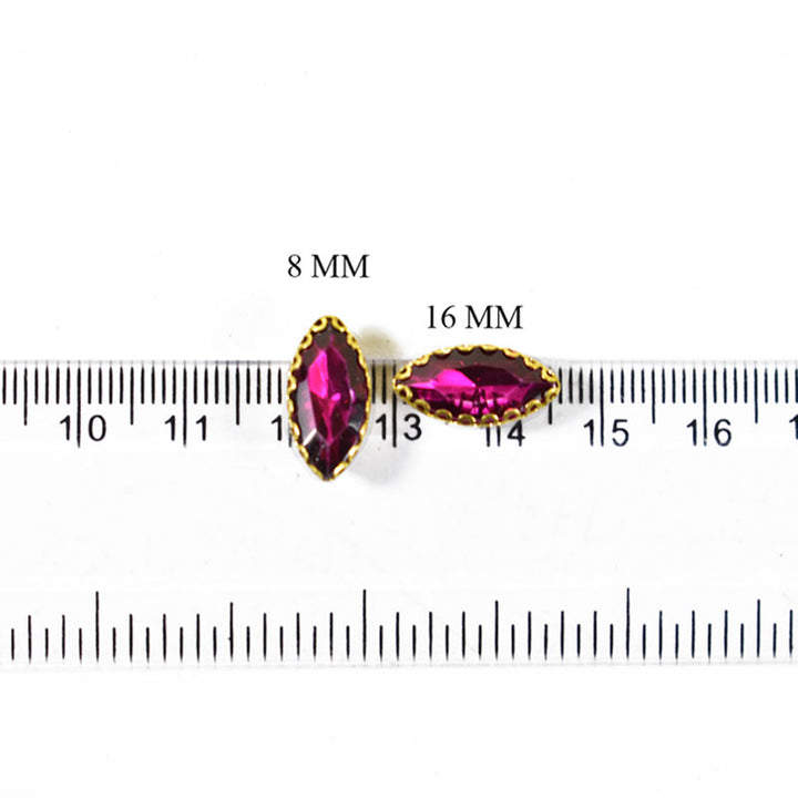 Marquise Shape Glass Crystal Stones