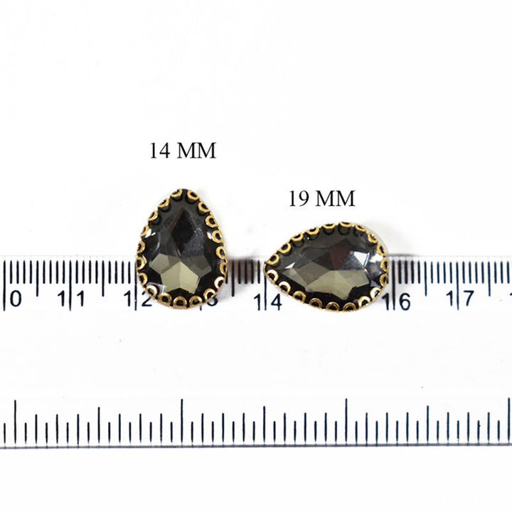 Teardrop Shape Glass Crystal Stones
