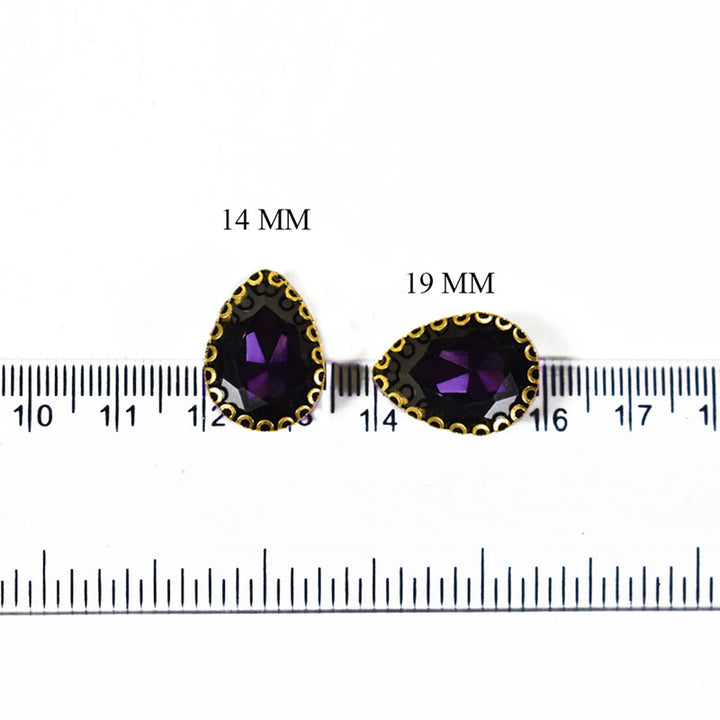 Teardrop Shape Glass Crystal Stones