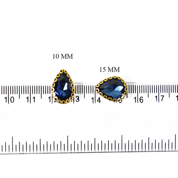 Teardrop Shape Glass Crystal Stones