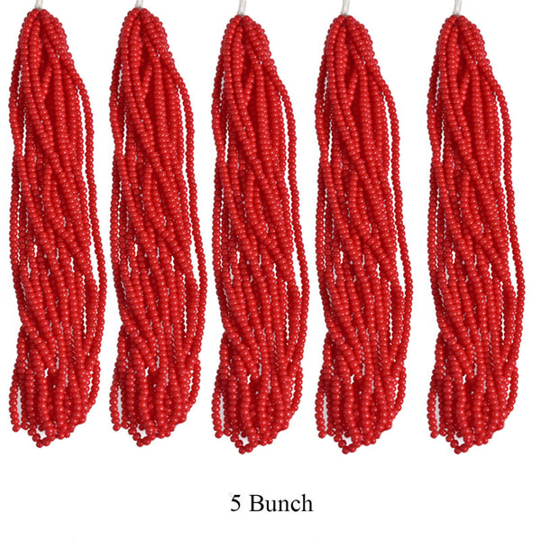 11/0 Tomato Red Color Bead Strings