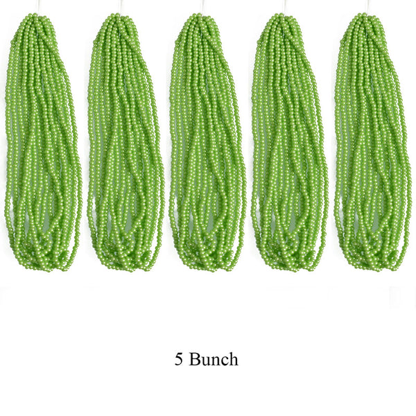 11/0 Light Green Color Bead Strings