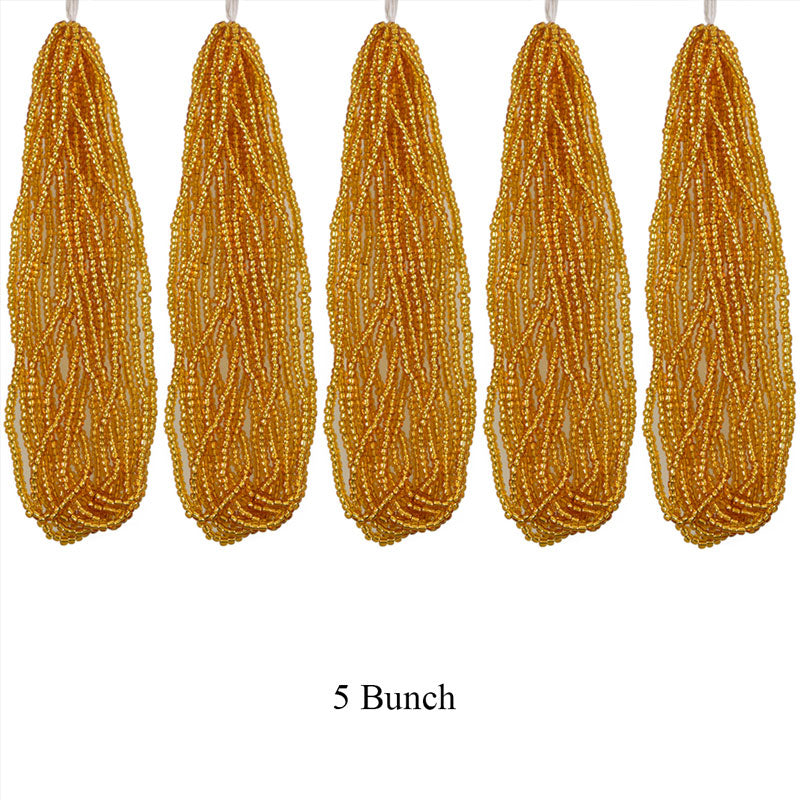 Buy 11/0 color Seed bead strings in Gold Color – embroiderymaterial.com