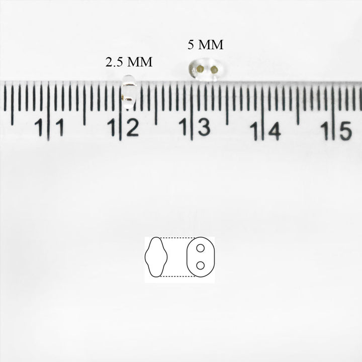 2.5x5MM Preciosa Beads