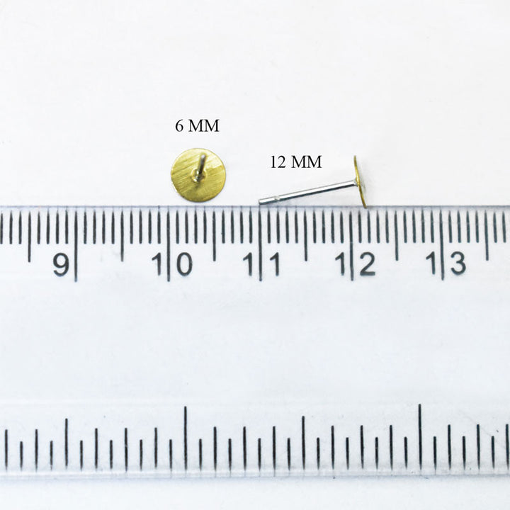 Flat Earring Post for Jewelry making