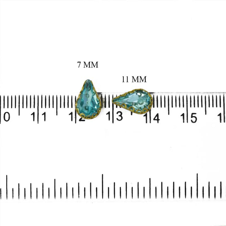  Teardrop Shape Glass Crystal Stones