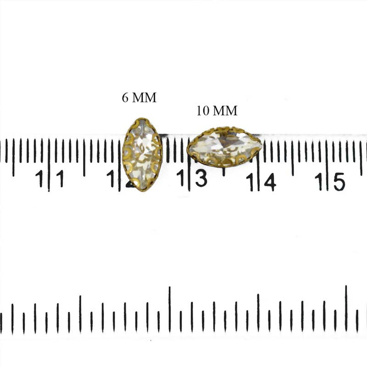  Marquise Shape Glass Crystal Stones