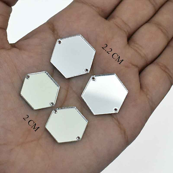 Hexagon Shape Acrylic Mirror