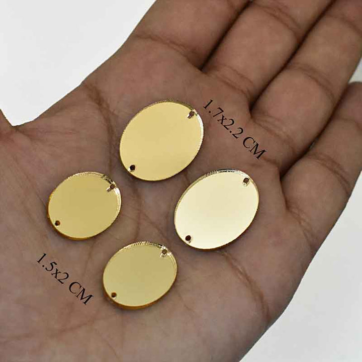 Oval Shape Acrylic Mirror