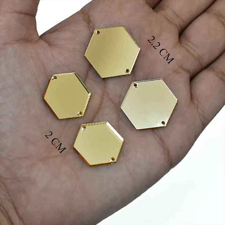 Hexagon Shape Acrylic Mirror