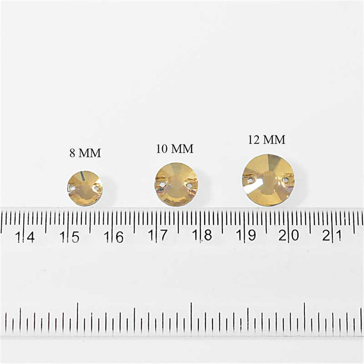 Round Shape Glass Crystal Stones